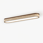 Travertine Stone Bar Flush Ceiling Light Bronze 1
