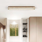 Travertine Stone Bar Flush Ceiling Light Bronze 5