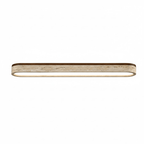 Travertine Stone Bar Flush Ceiling Light Bronze 9
