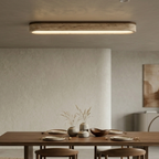 Travertine Stone Bar Flush Ceiling Light Bronze 99