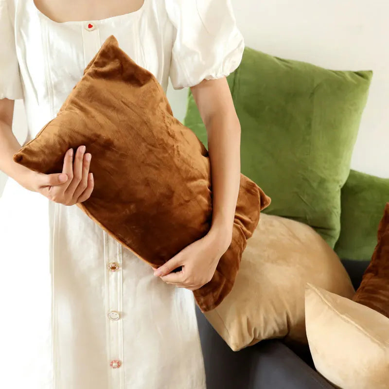 Velor Throw Pillow 30x50 cm in Cheerful Candy Colors – Soft Decorative Couch Pillow for Sofa and Bedroom 2