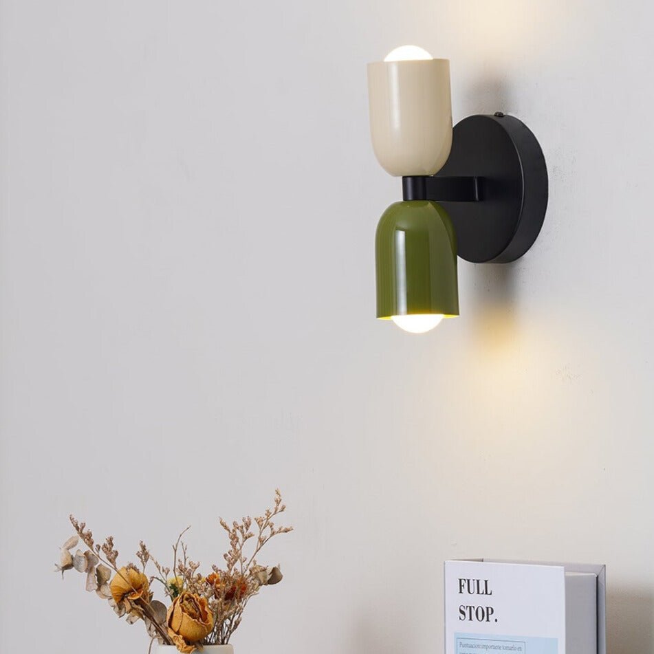 Vintage Adjustable Dual Head Wall Sconce Metal Finish 1
