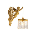 Vintage Baroque Cherub Wall Light Copper Finish Design 0