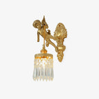 Vintage Baroque Cherub Wall Light Copper Finish Design 1