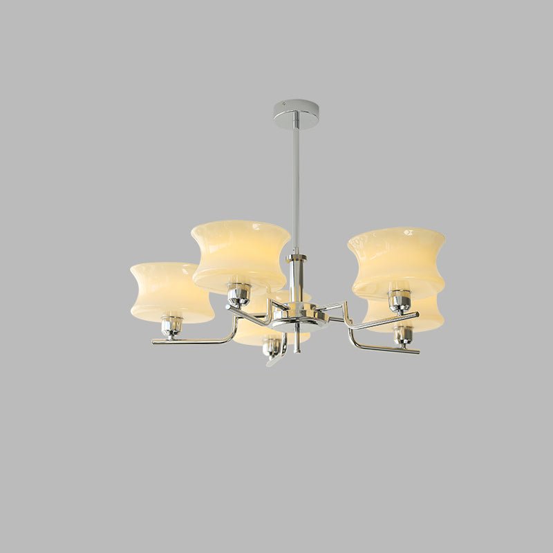 Vintage Chandelier Metal Glass Gold Elegant Design 10