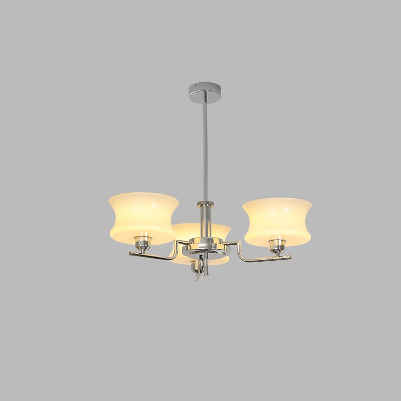 Vintage Chandelier Metal Glass Gold Elegant Design 12