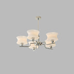 Vintage Chandelier Metal Glass Gold Elegant Design 14
