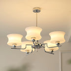Vintage Chandelier Metal Glass Gold Elegant Design 4