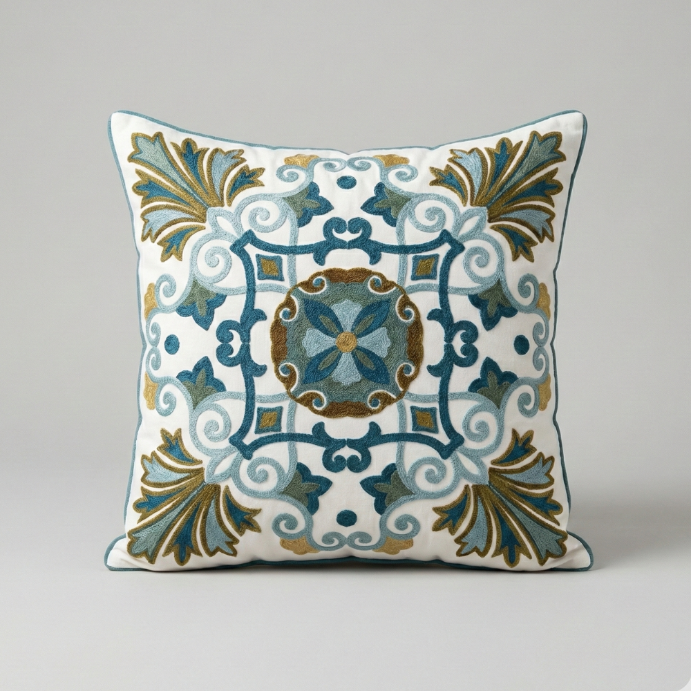 Vintage Cushion Cover Microfibre Blend Soft Fabric 45x45cm 15