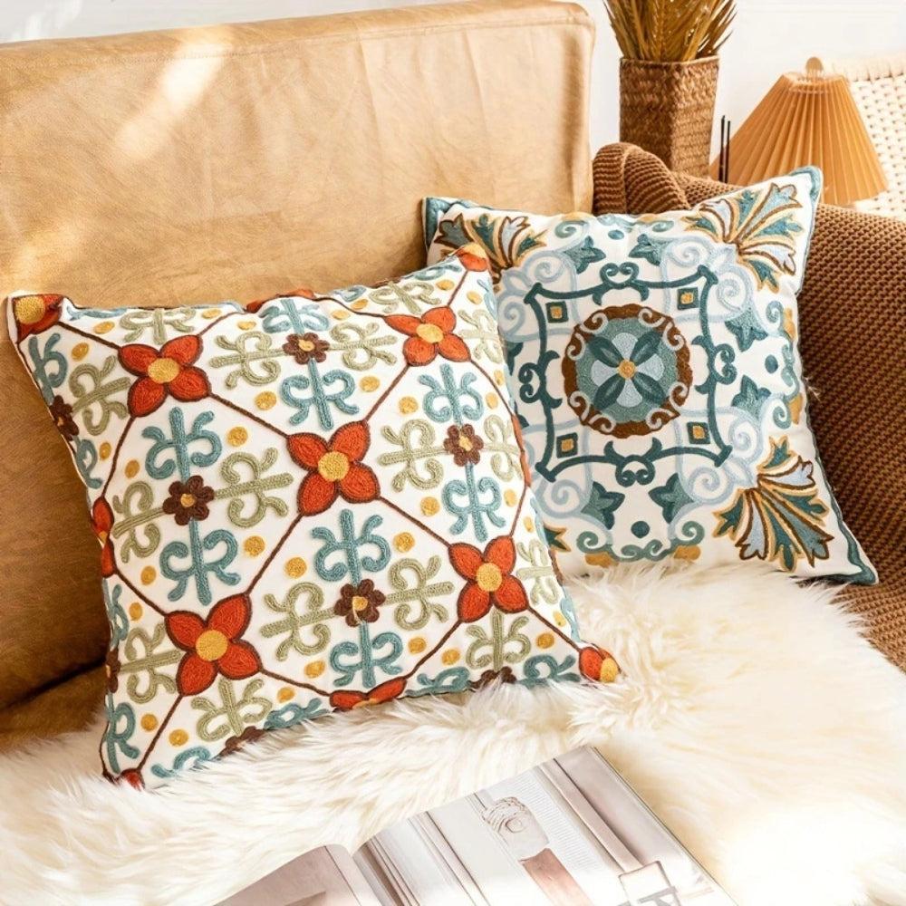 Vintage Cushion Cover Microfibre Blend Soft Fabric 45x45cm 4