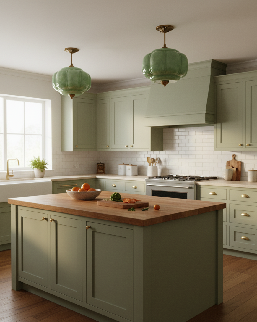 Vintage Glass Ceiling Lamp with Brass Fittings – Elegant Flush Mount Ceiling Light 3