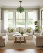 Vintage Glass Ceiling Lamp with Brass Fittings – Elegant Flush Mount Ceiling Light 7