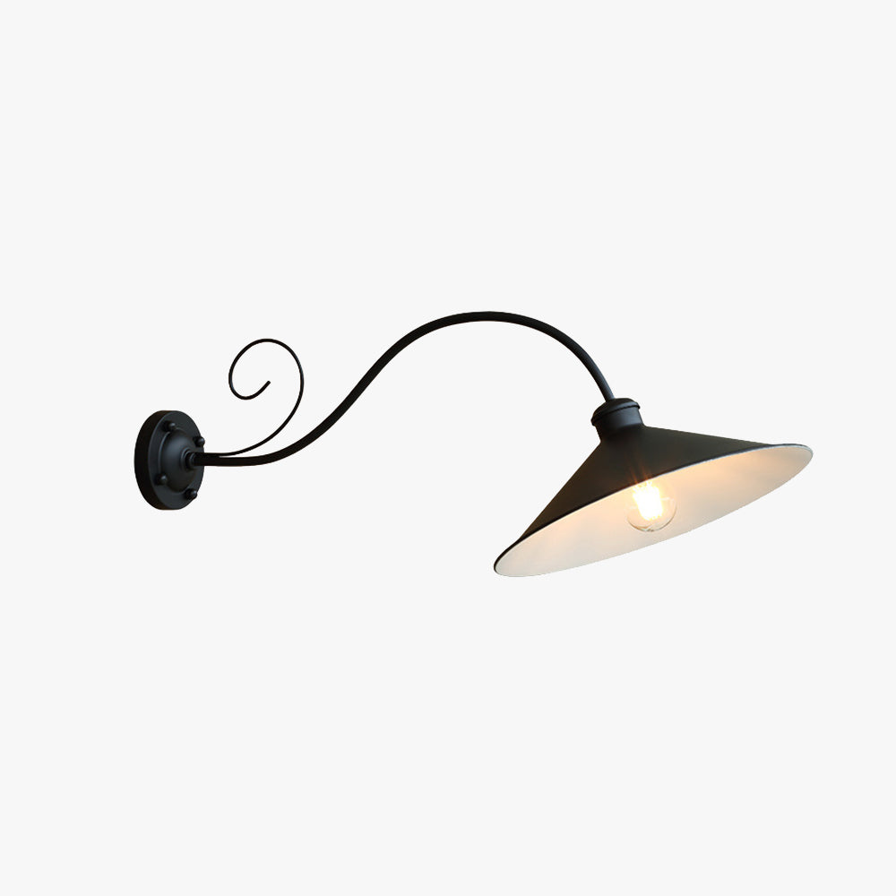 Vintage IP65 Waterproof Outdoor Wall Lamp – Elegant Black and Antique Silver Outdoor Wall Sconce for Courtyards 2