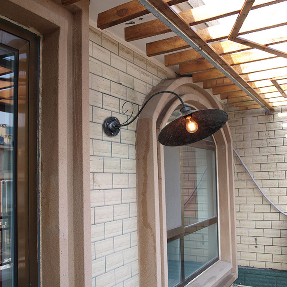 Vintage IP65 Waterproof Outdoor Wall Lamp – Elegant Black and Antique Silver Outdoor Wall Sconce for Courtyards 4