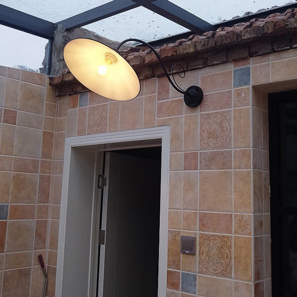 Vintage IP65 Waterproof Outdoor Wall Lamp – Elegant Black and Antique Silver Outdoor Wall Sconce for Courtyards 7