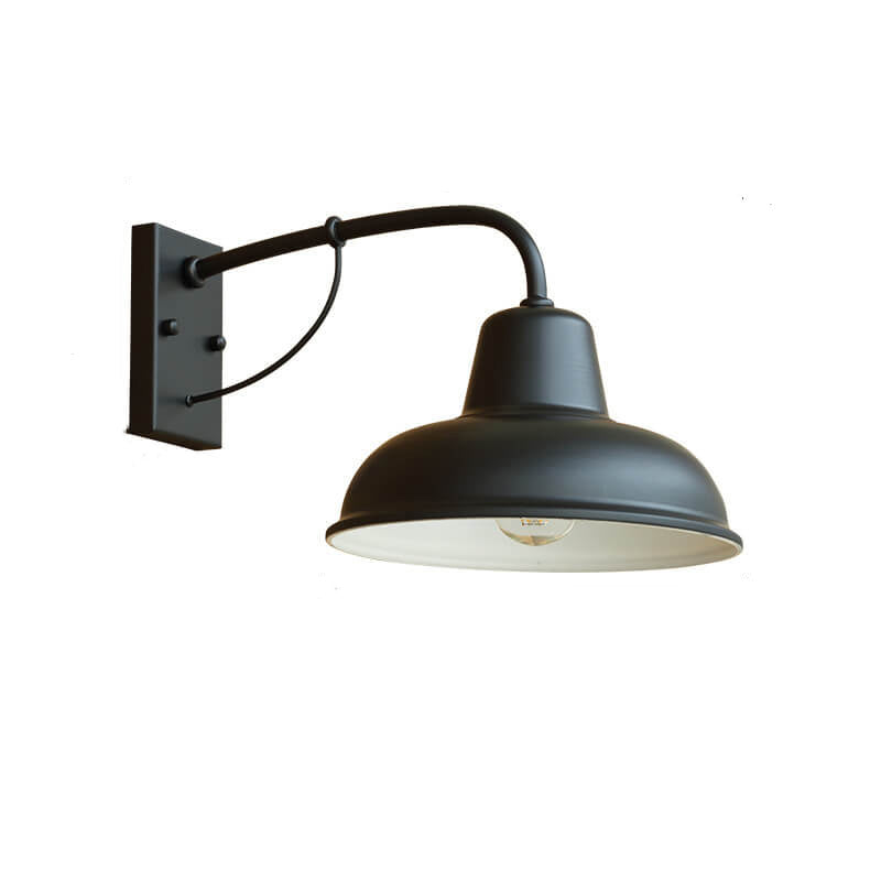 Vintage Iron Outdoor Wall Sconce Lamp – Waterproof Industrial Exterior Wall Light for Patios and Fences 7