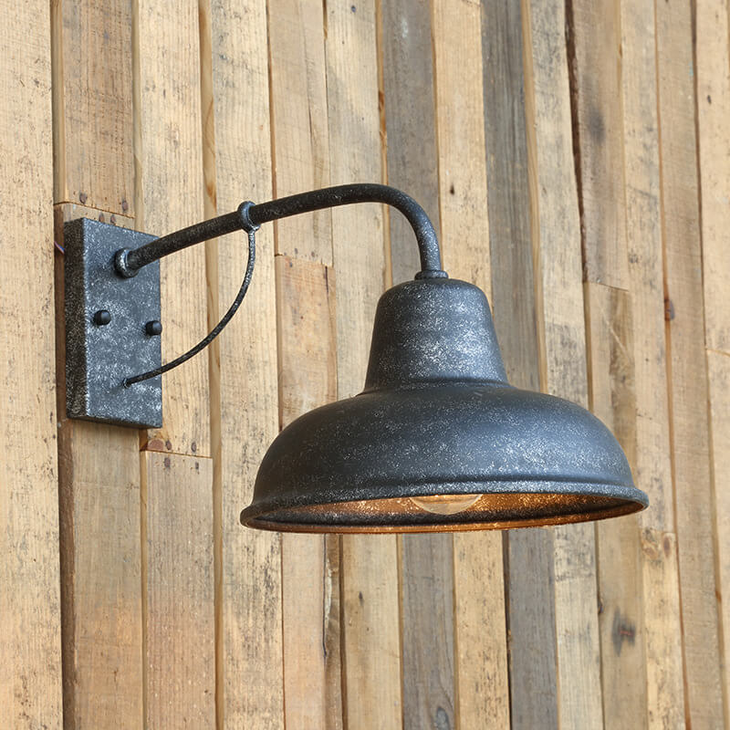 Vintage Iron Outdoor Wall Sconce Lamp – Waterproof Industrial Exterior Wall Light for Patios and Fences 9