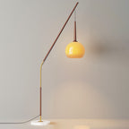 Vintage Iron and Glass Floor Lamp for Living Room – 66-Inch Standing Lamp 3