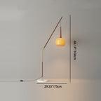 Vintage Iron and Glass Floor Lamp for Living Room – 66-Inch Standing Lamp 4