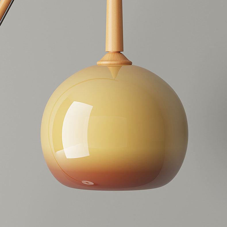 Vintage Iron and Glass Floor Lamp for Living Room – 66-Inch Standing Lamp 6