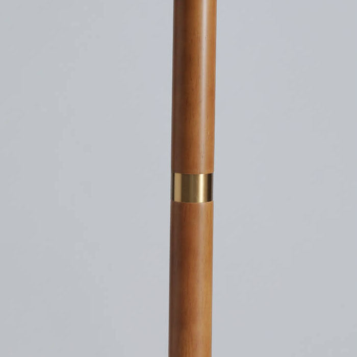 Vintage Japanese Floor Lamp – Solid Wood & Fabric Shade, 61.81 Tall Industrial Design for Living Room or Bedroom 5