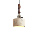 Vintage Wall Sconce Lighting with Travertine Shade and Wooden Handle 6