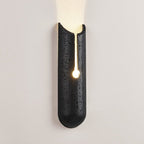 Wall Light with Black Travertine Finish for Soft Illumination 0