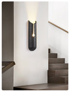 Wall Light with Black Travertine Finish for Soft Illumination 6