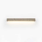 Wall Light with Yellow Travertine Finish and Integrated LED – Modern Sconce for Bathrooms 1