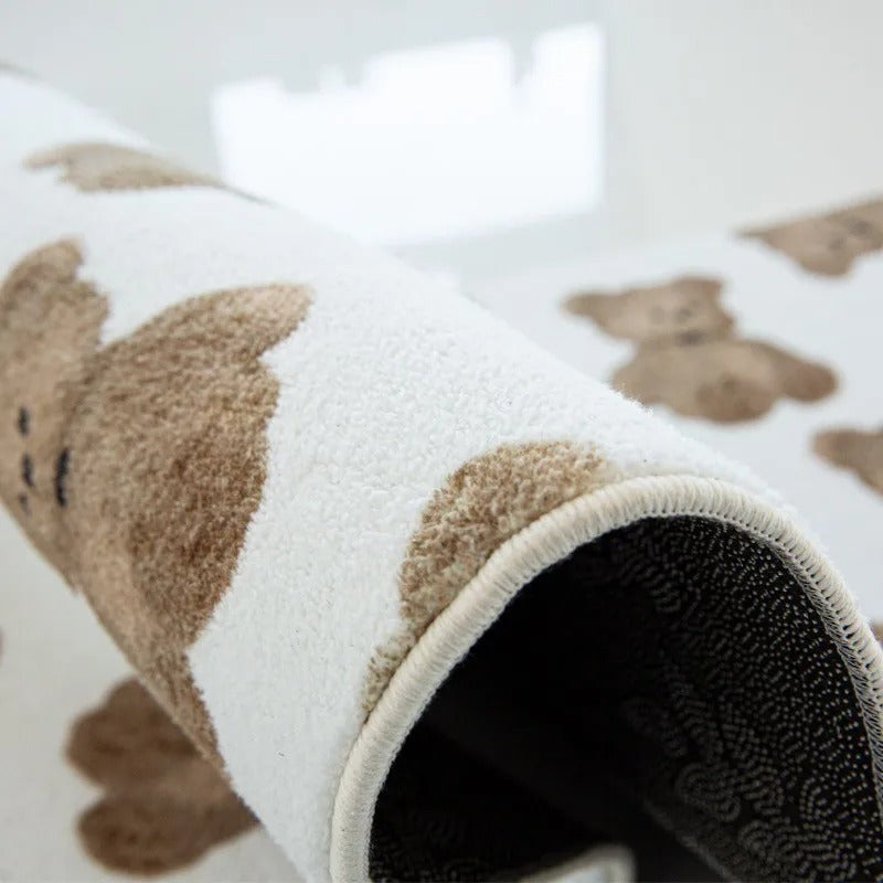 Washable Area Rug, Soft Plaid Polyester Design for Living Room and Bedroom, Machine-Woven, Easy Care 4