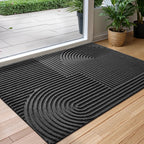 Water-Absorbent Outdoor Doormat – Anti-Slip Front Door Mat for Indoor and Outdoor Use, Durable Polyester Rubber 1