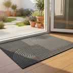 Water-Absorbent Outdoor Doormat – Anti-Slip Front Door Mat for Indoor and Outdoor Use, Durable Polyester Rubber 11