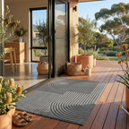 Water-Absorbent Outdoor Doormat – Anti-Slip Front Door Mat for Indoor and Outdoor Use, Durable Polyester Rubber 13
