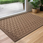 Water-Absorbent Outdoor Doormat – Anti-Slip Front Door Mat for Indoor and Outdoor Use, Durable Polyester Rubber 3