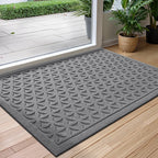 Water-Absorbent Outdoor Doormat – Anti-Slip Front Door Mat for Indoor and Outdoor Use, Durable Polyester Rubber 4