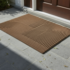 Water-Absorbent Outdoor Doormat – Anti-Slip Front Door Mat for Indoor and Outdoor Use, Durable Polyester Rubber 7