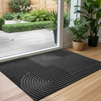 Water-Absorbent Outdoor Doormat – Anti-Slip Front Door Mat for Indoor and Outdoor Use, Durable Polyester Rubber 8