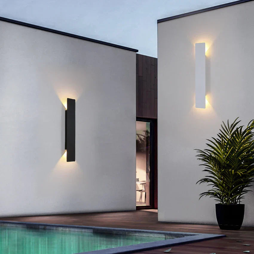 Waterproof LED Outdoor Wall Lamp – Modern Exterior Lighting for Patios and Gardens, Energy-Efficient Aluminum Design, Multiple Sizes Available 2