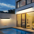 Waterproof LED Outdoor Wall Light – Modern Strip Design for Exterior Walls 0
