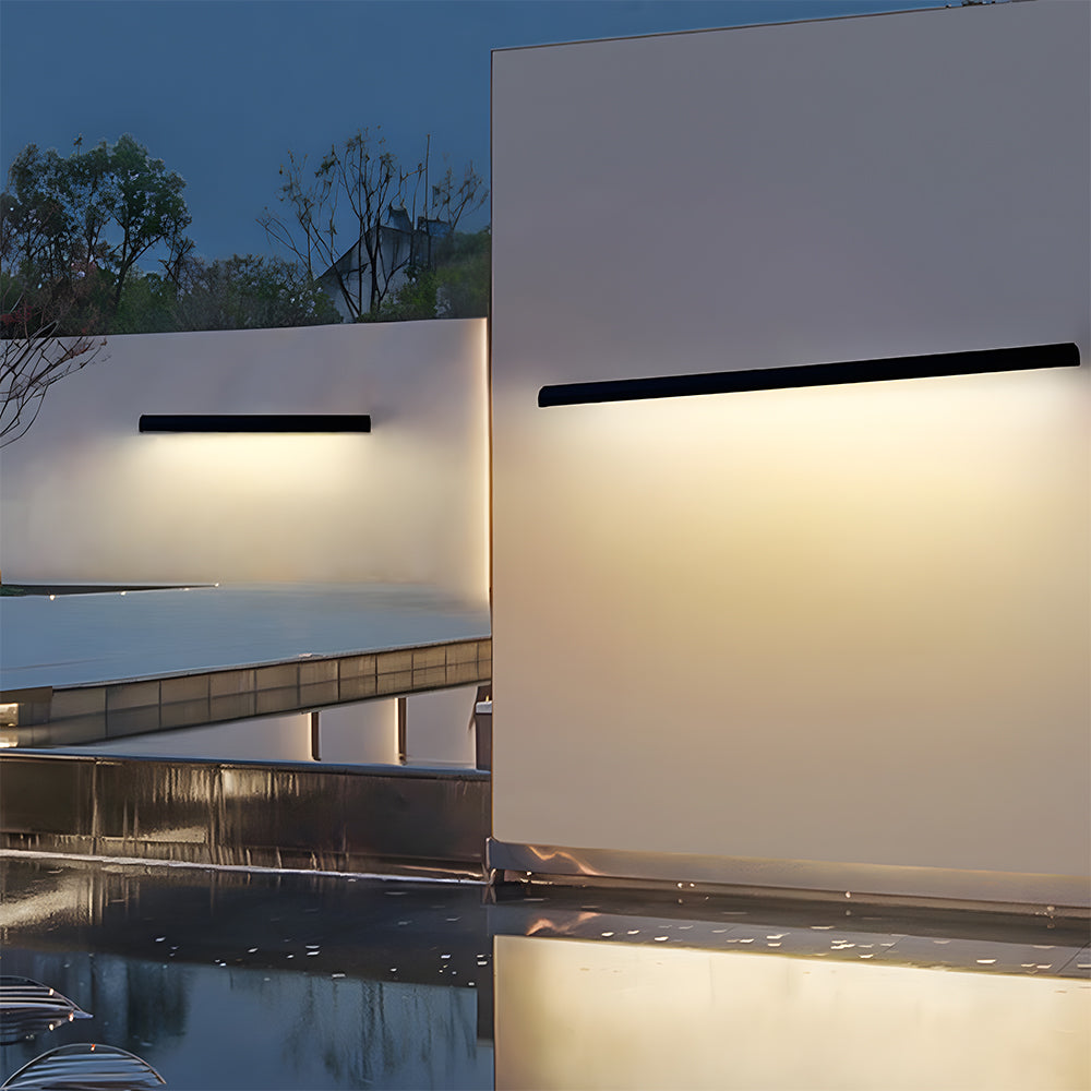 Waterproof LED Outdoor Wall Light – Modern Strip Design for Exterior Walls 2