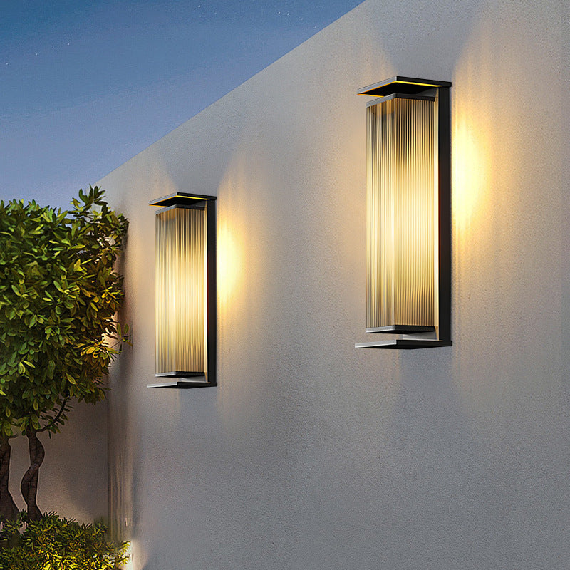 Waterproof Stainless Steel LED Outdoor Wall Lantern - Modern Exterior Wall Light for Garden 0