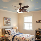 Whimsical Ceiling Light Wooden Helicopter Design Dimmable 96