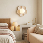 Whimsical Floral LED Wall Light Resin Glass Fixture 98