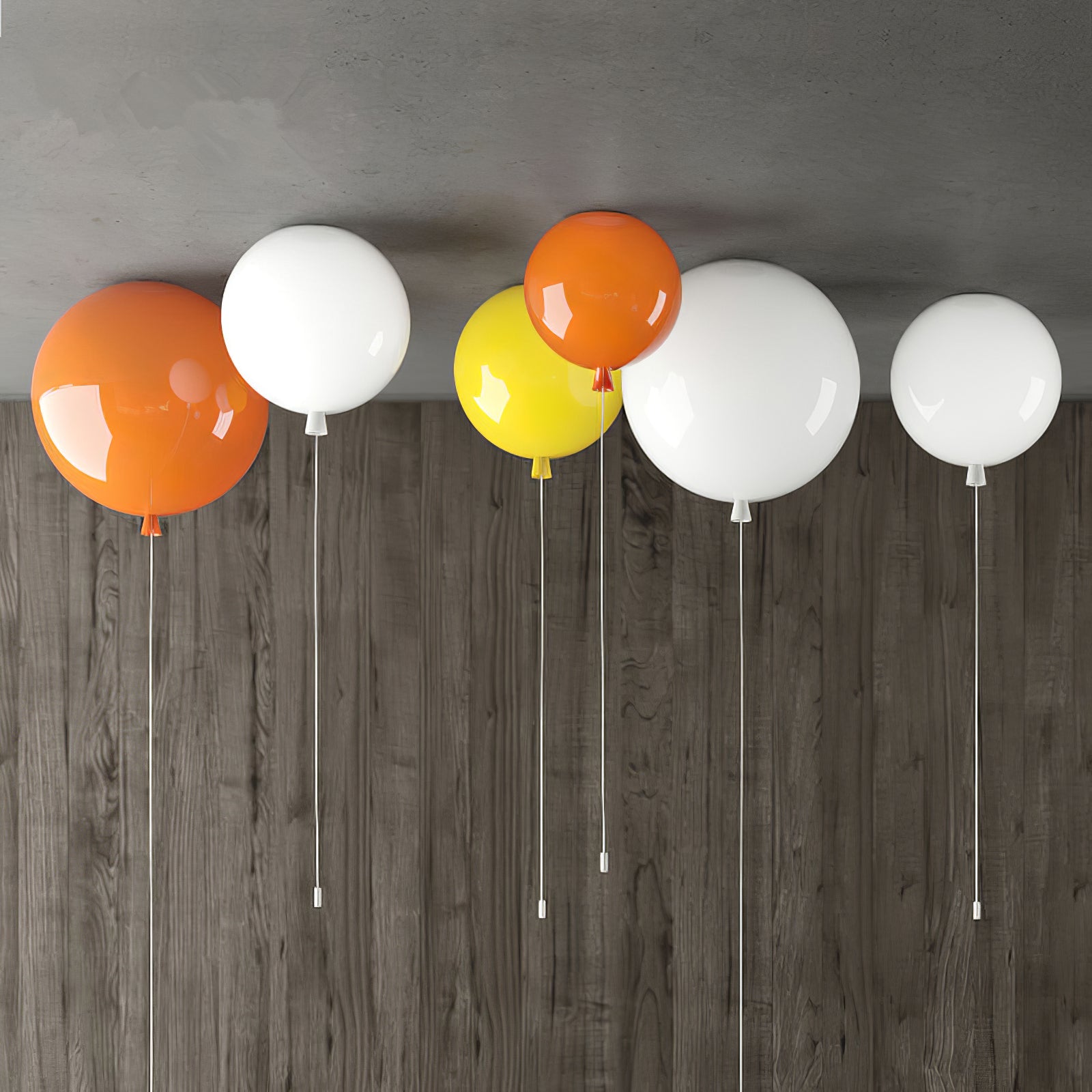 Whimsical Pendant Light Plastic Adjustable Height 3