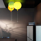 Whimsical Pendant Light Plastic Adjustable Height 6