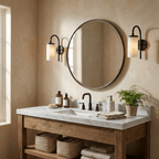 White Alabaster Wall Sconce Curved Arc Shade Brass Accent Modern Living Room Bedroom Home Decor - Stack & Clear 7