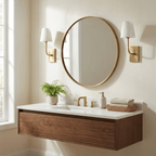 White Alabaster Wall Sconce Tapered Cone Shade Brass Accent Modern Hallway Bedroom Home Decor - Stack & Clear 6