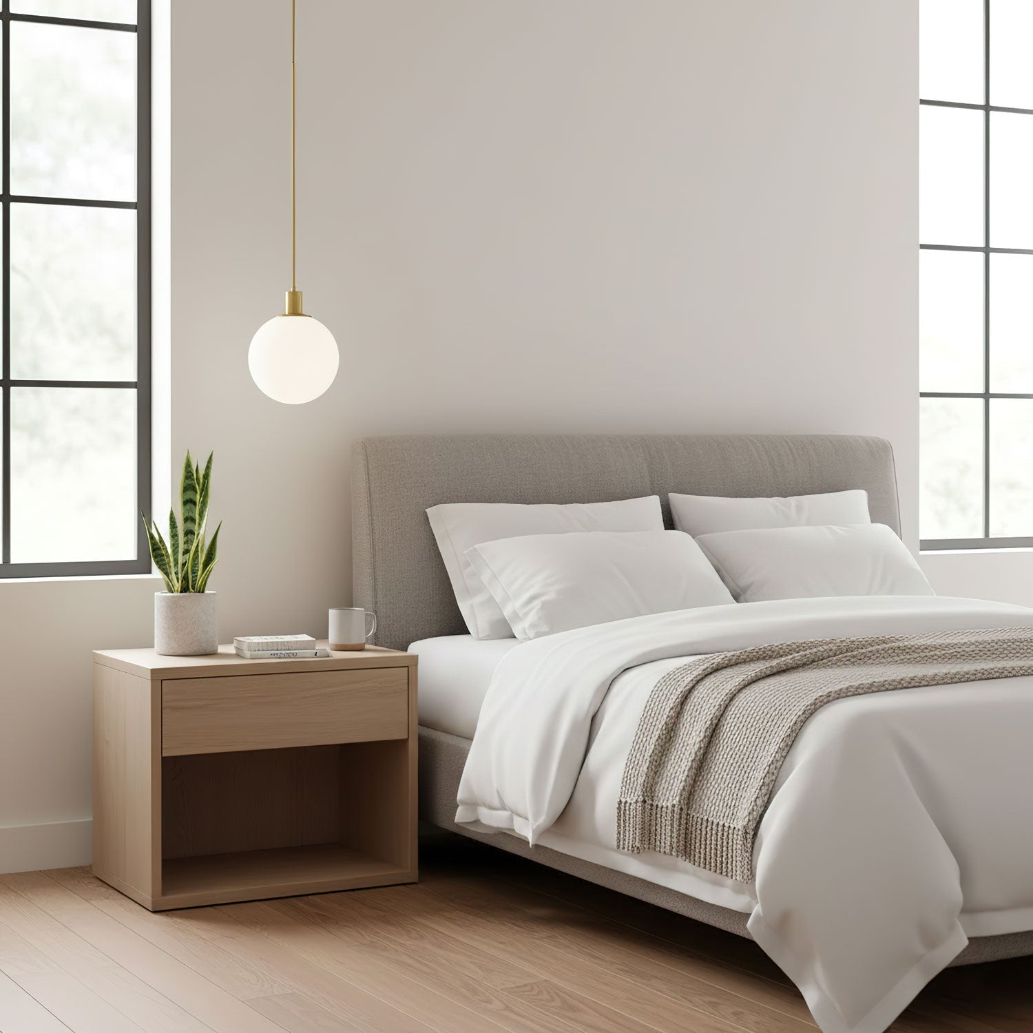 White Glass Pendant Light Globe Shade Brass Finish Modern Kitchen Dining Room Home Decor - Stack & Clear 7