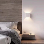 White Metal Outdoor Wall Light Adjustable LED Spotlight IP65 Waterproof Modern Garden Patio Home Decor - Stack & Clear 8