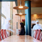 White Metal Pendant Light Saucer Dome Shade Matte Finish Modern Kitchen Dining Room Home Decor - Stack & Clear 11